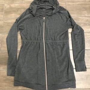 Maternity zip up sweater